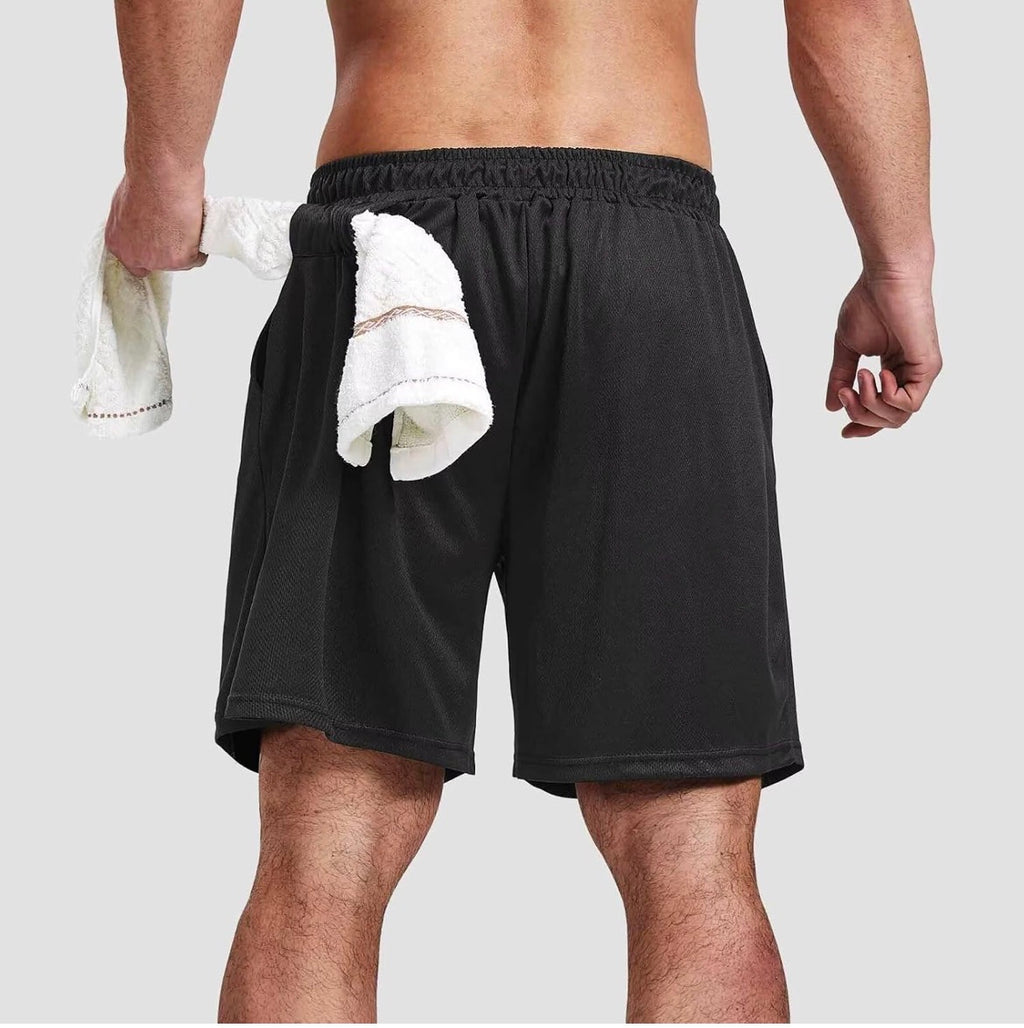 5 Pack Gym Shorts for Men 7 inch Mens Shorts Athletic Dry Fit Mesh Active Running Shorts Men for with Pockets