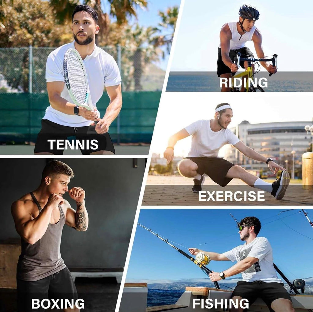 5 Pack Gym Shorts for Men 7 inch Mens Shorts Athletic Dry Fit Mesh Active Running Shorts Men for with Pockets