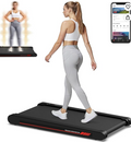 Freepi 3 in 1 Walking Vibration Pad,3.8 MPH Tapis Roulant with Remote Control and APP,2.5 HP Servo Motor Walking Treadmill Pad for Home and Office