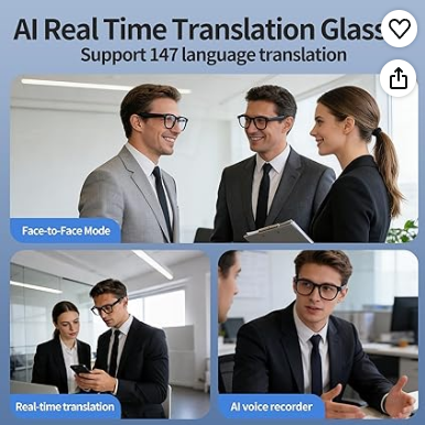 AI Smart Glasses with 4K Camera