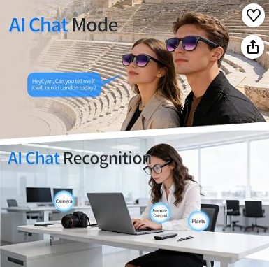 AI Smart Glasses with 4K Camera